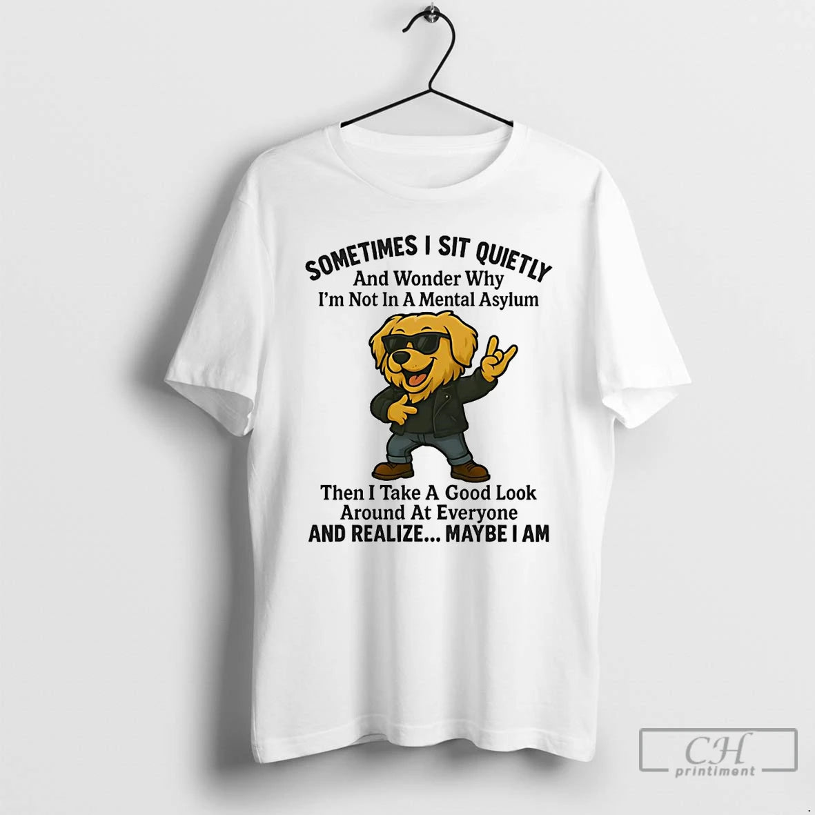 Classic Golden Retriever Sometimes I Sit Quietly And Realize Maybe I Am T Shirts Sweater Hoodie, Sweatshirt | PureTeeCo.com