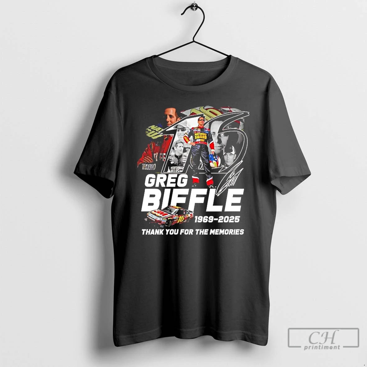 Classic Greg Biffle 1969 2025 Thank You For The Memories T-Shirts, Hoodie, Sweatshirt | PureTeeCo.com