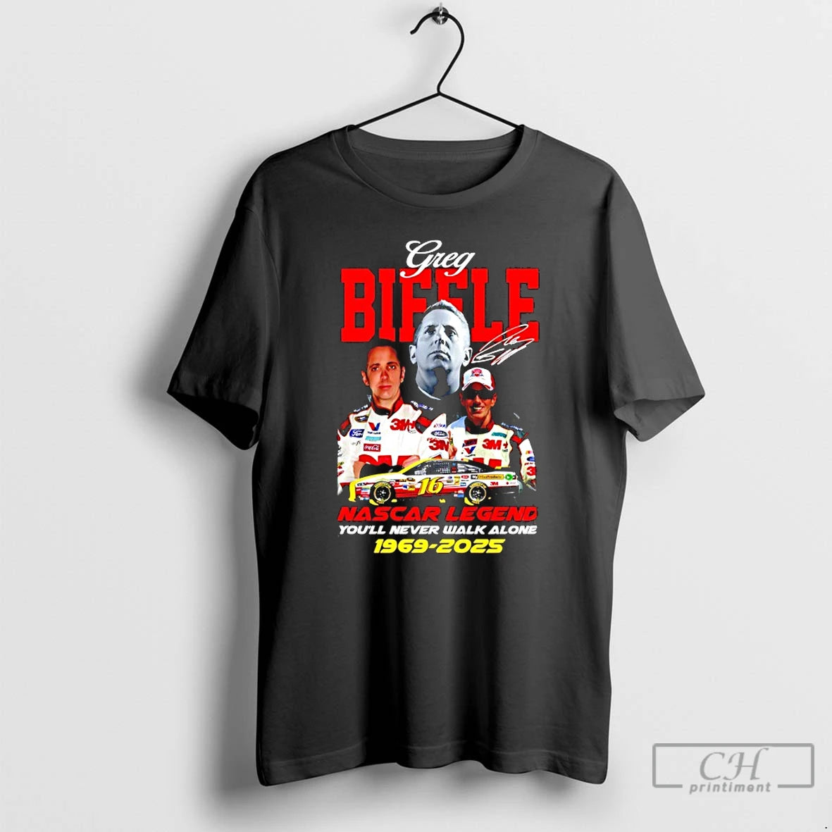 Classic Greg Biffle Nascar Legend Youll Never Walk Alone 1969 2025 T-Shirts, Hoodie, Sweatshirt | PureTeeCo.com