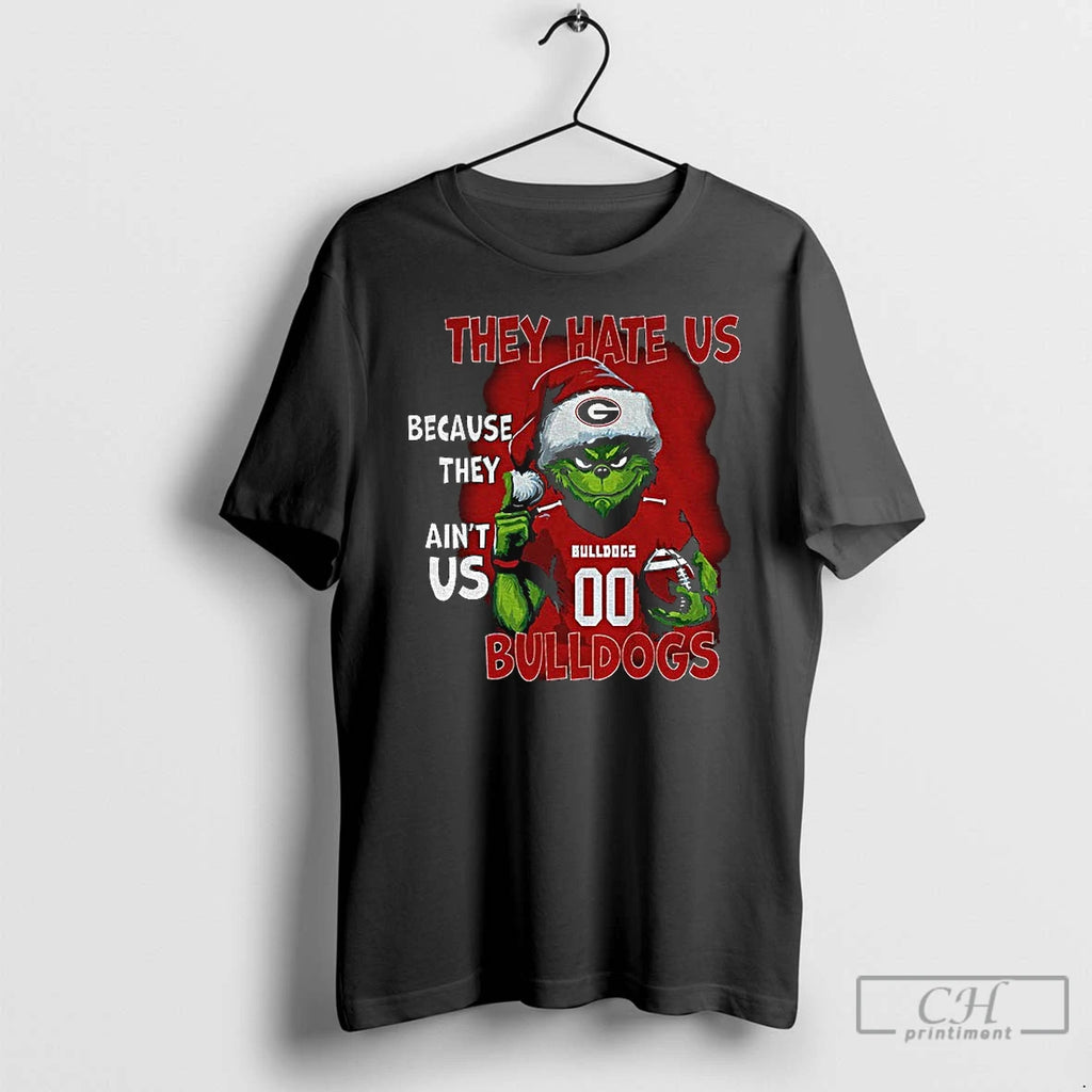 Classic Grinch Georgia Bulldogs They Hate Us Because They Aint Us Bulldogs 2025 T Shirts Hoodie, Sweatshirt | PureTeeCo.com