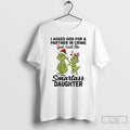 Classic Grinch I Asked God For A Partner In Crime Smartass Daughter Christmas T Shirts Hoodie, Sweatshirt | PureTeeCo.com
