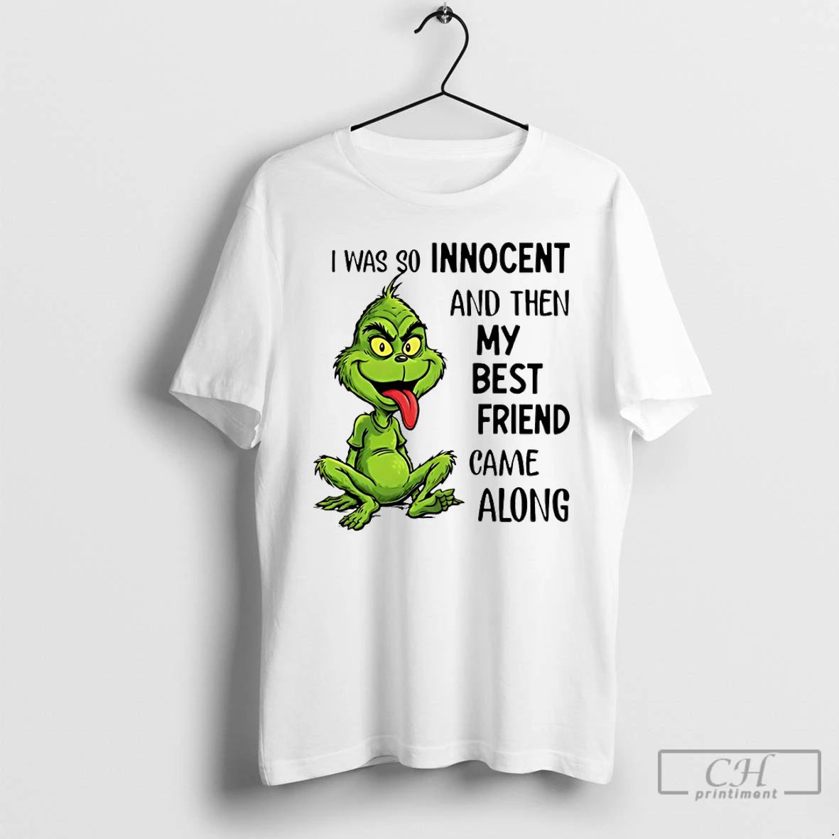 Classic Grinch I Was So Innocent And Then My Best Friend Came Along T Shirts Hoodie, Sweatshirt | PureTeeCo.com