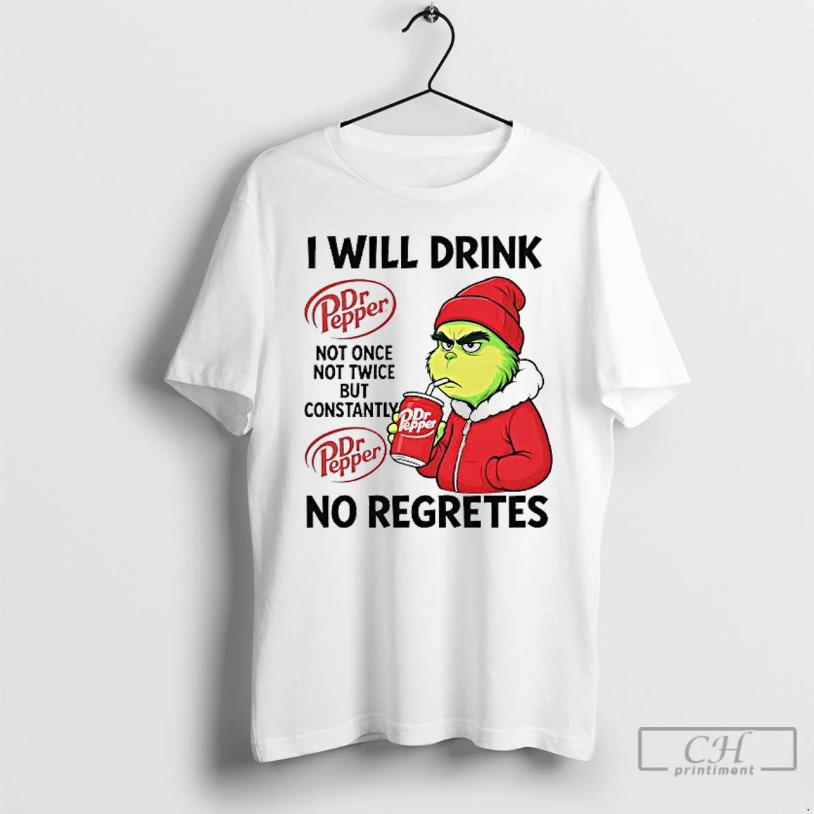 Classic Grinch I Will Drink Dr Pepper Not Once Not Twice But Constantly T Shirts Hoodie, Sweatshirt | PureTeeCo.com