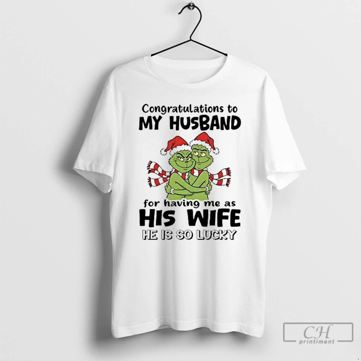 Classic Grinch Congratulations To My Husband For Having Me As His Wife T Shirts Sweater Hoodie, Sweatshirt | PureTeeCo.com