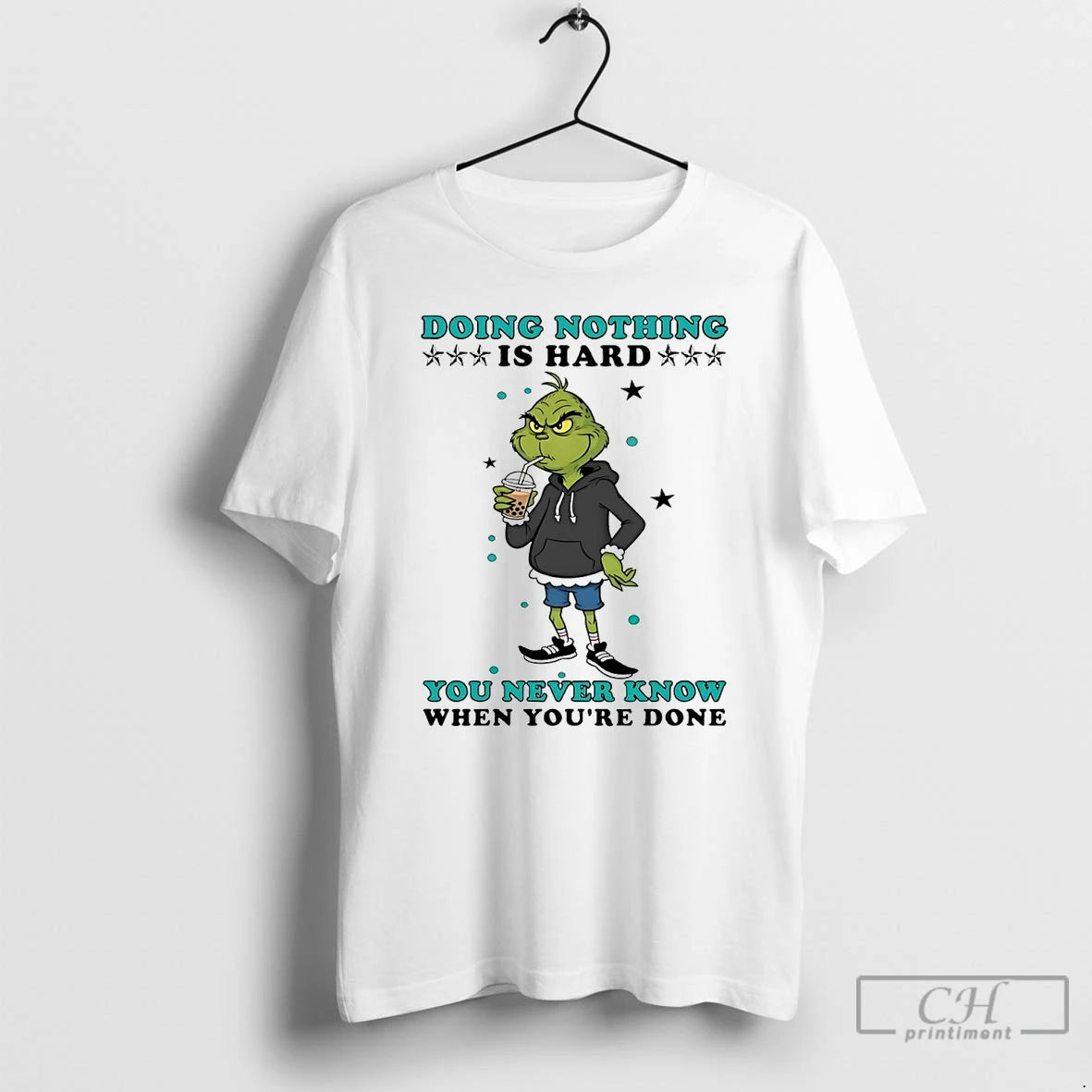 Classic Grinch Doing Nothing Is Hard You Never Know T-Shirts, Hoodie, Sweatshirt | PureTeeCo.com