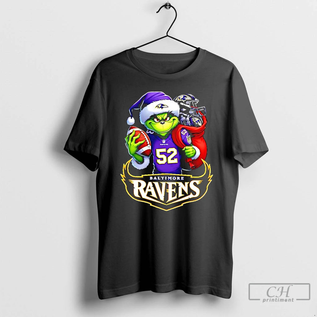 Classic Grinch Holding Baltimore Ravens Grinchmas T-Shirts, Hoodie, Sweatshirt | PureTeeCo.com