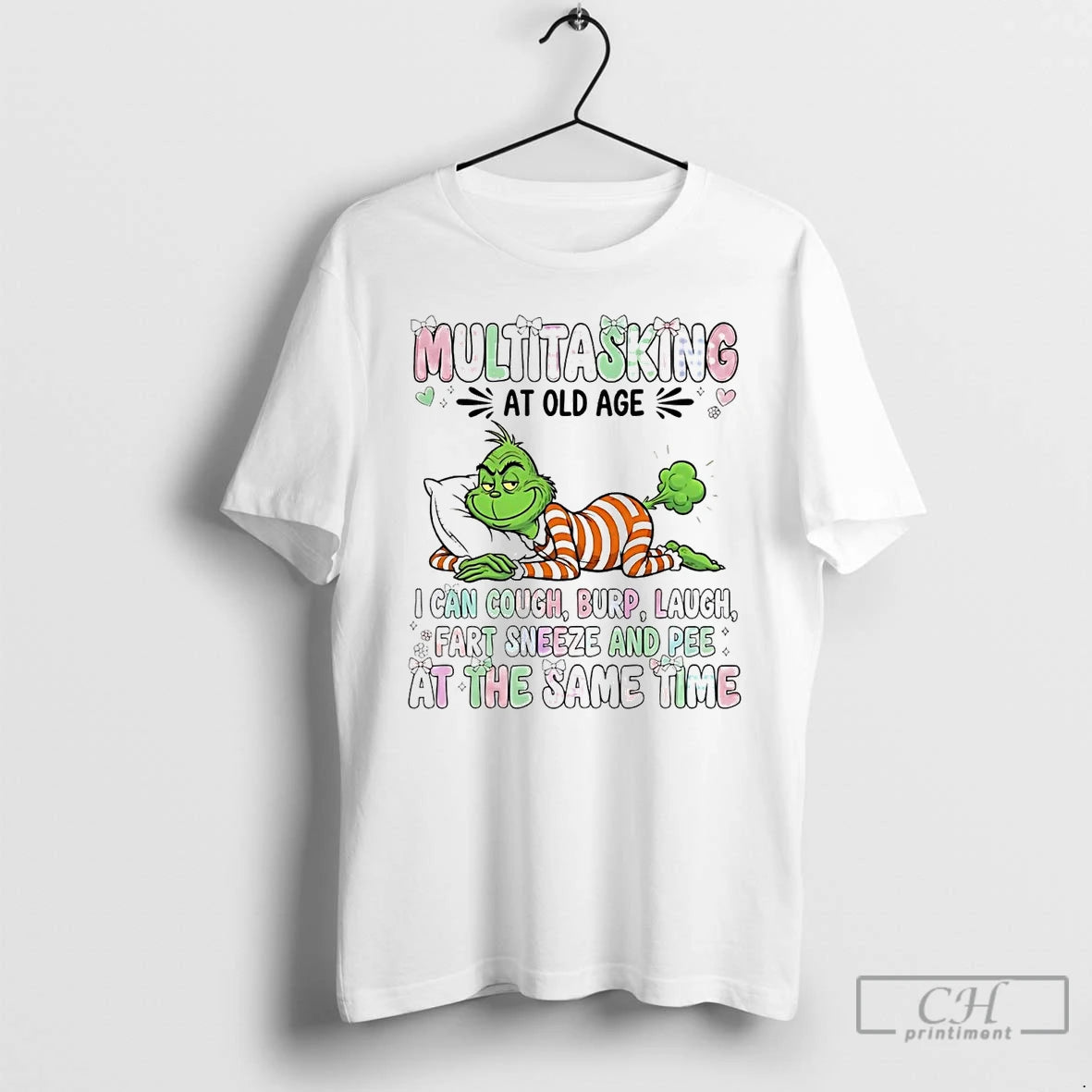 Classic Grinch Multitasking Fart Sneeze And Pee At The Same Time Christmas T Shirts Sweater Hoodie, Sweatshirt