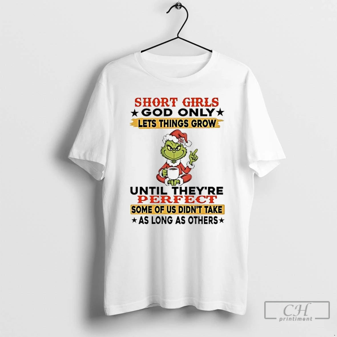 Classic Grinch Short Girls God Only Lets Things Grow Until Theyre Perfect T Shirts Sweater Hoodie, Sweatshirt | PureTeeCo.com