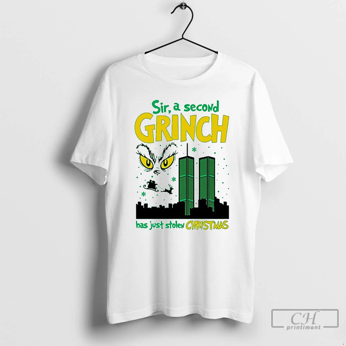Classic Grinch Sir A Second Character Has Just Stolen Christmas T-Shirts, Hoodie, Sweatshirt | PureTeeCo.com