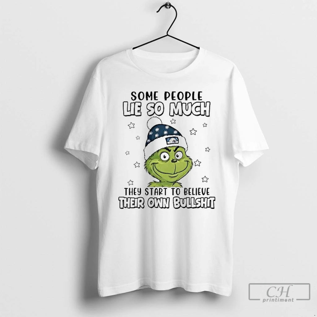 Classic Grinch Some People Lie So Much They Start To Believe Their Own Bullshit T-Shirts, Hoodie, Sweatshirt | PureTeeCo.com