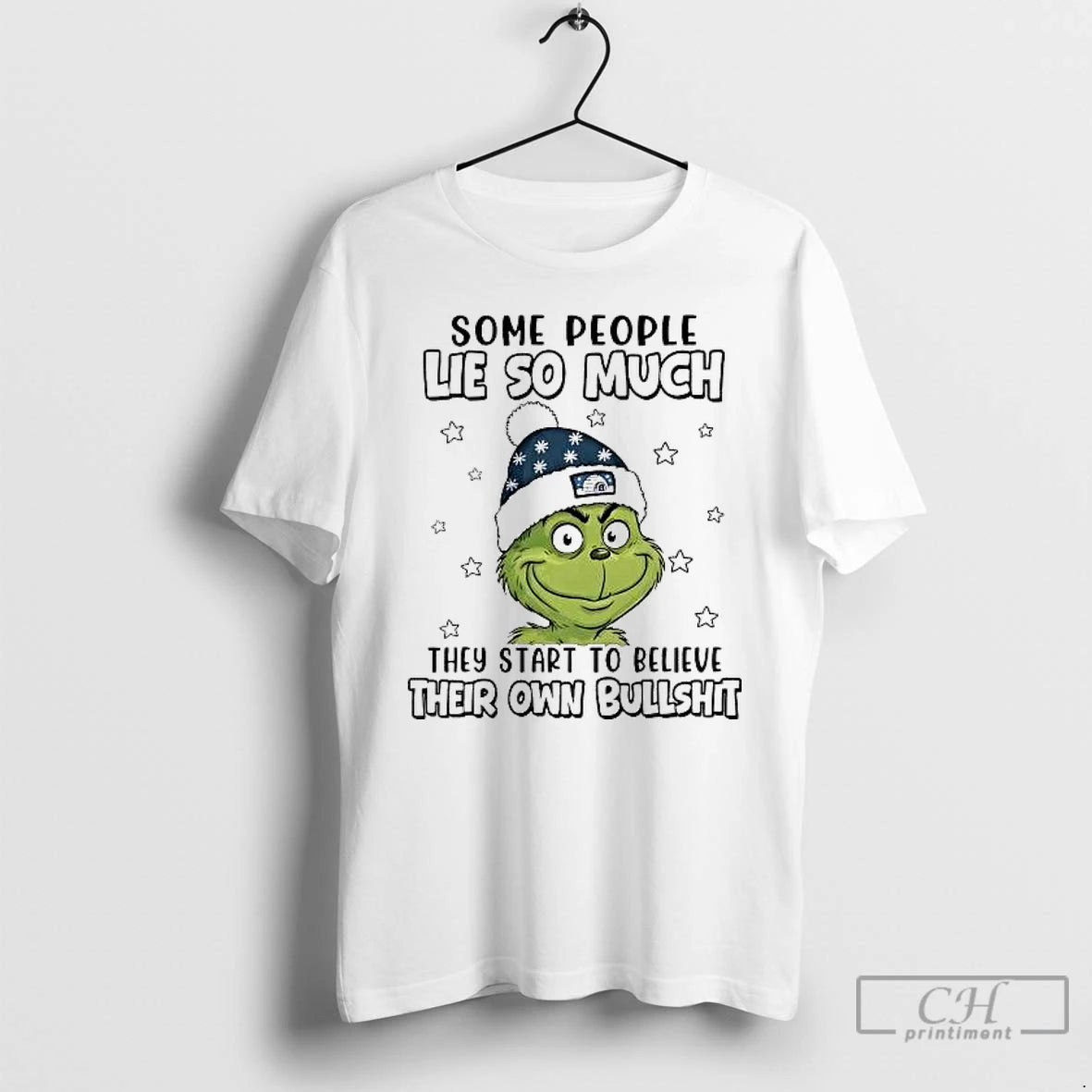 Classic Grinch Some People Lie So Much They Start To Believe Their Own Bullshit T-Shirts, Hoodie, Sweatshirt | PureTeeCo.com