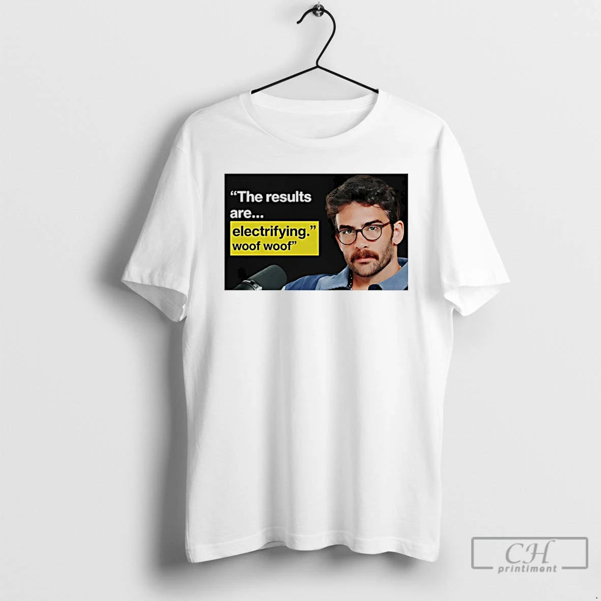 Classic Hasan Piker The Results Are Electrifying Woof Woof T-Shirts, Hoodie, Sweatshirt | PureTeeCo.com