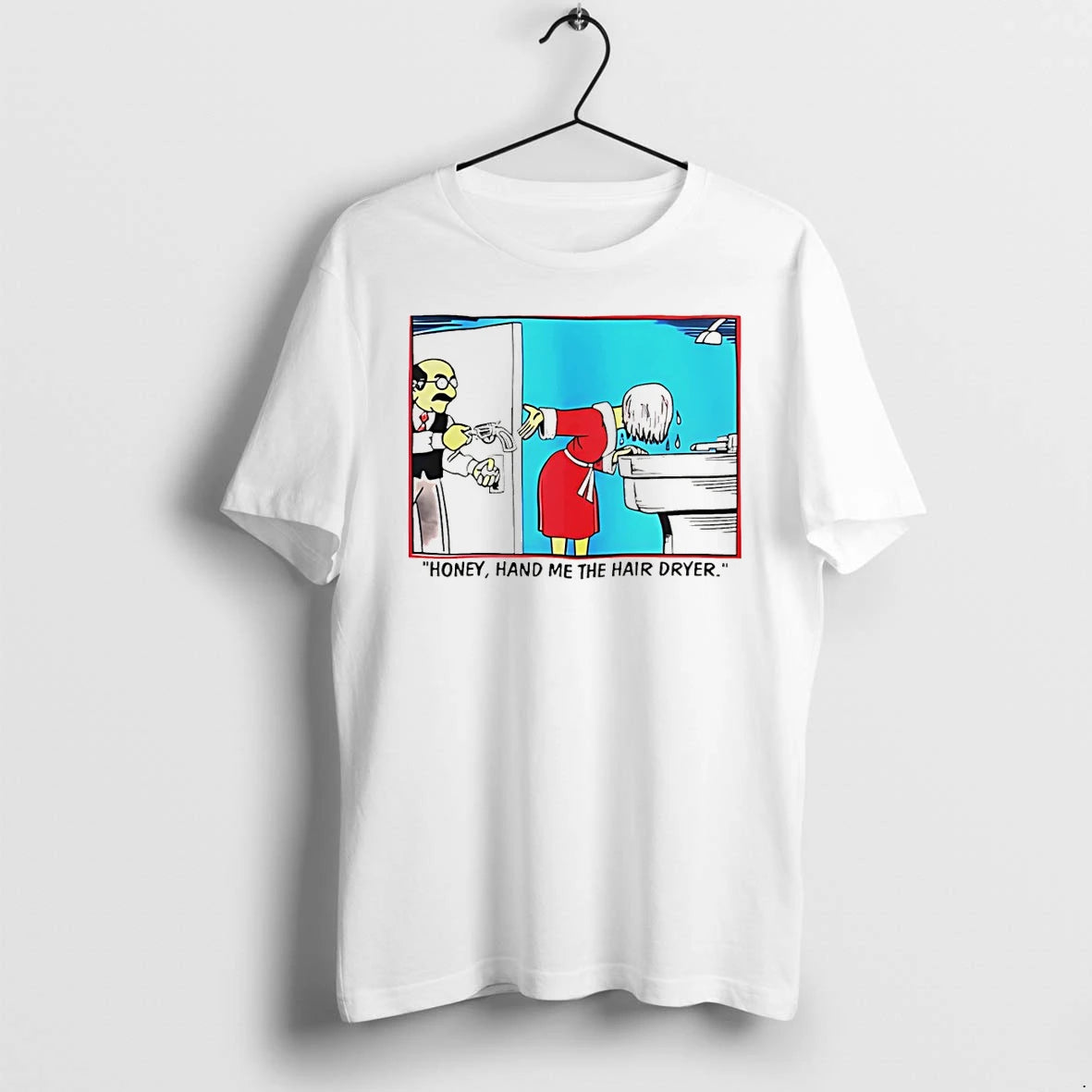 Classic Honey Hand Me The Hair Dryer Cartoon Shirts Sweater