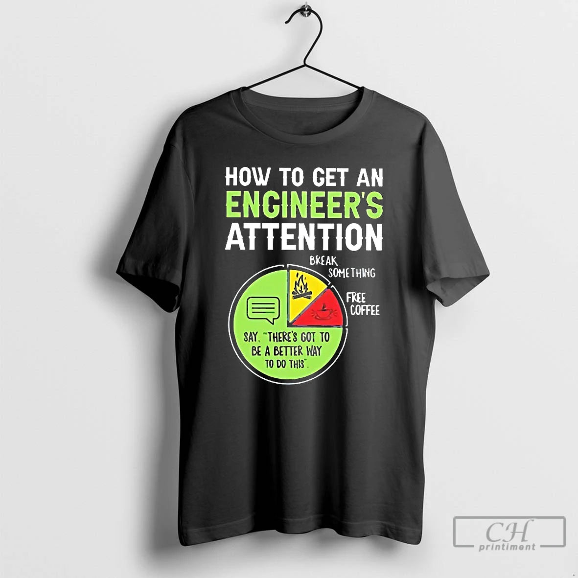 Classic How To Get An Engineers Attention Break Something Free Coffee T-Shirts, Hoodie, Sweatshirt | PureTeeCo.com