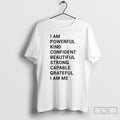 Classic I Am Powerful Kind Confident Beautiful Strong T-Shirts, Hoodie, Sweatshirt | PureTeeCo.com
