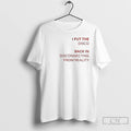 Classic I Put The Disco Back In Disconnecting From Reality T-Shirts, Hoodie, Sweatshirt | PureTeeCo.com