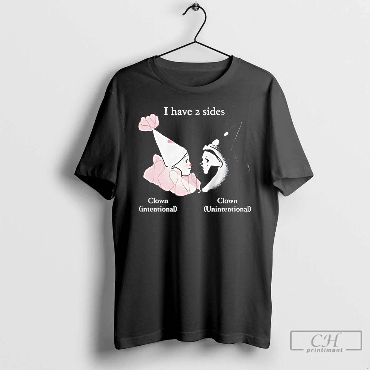 Classic I Have 2 Sides Clown T-Shirts, Hoodie, Sweatshirt | PureTeeCo.com