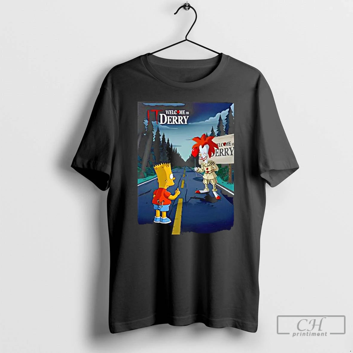 Classic It Welcome To Derry Bart Y Bob Simpson T-Shirts, Hoodie, Sweatshirt | PureTeeCo.com