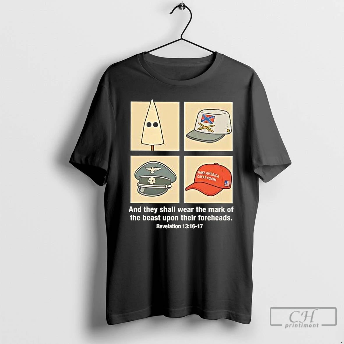 Classic Ice Fascism Kkk Maga And They Shall Wear The Mark Of The Beast T-Shirts, Hoodie, Sweatshirt | PureTeeCo.com