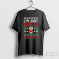 Classic Im Just Here To Bust A Nut Ugly Christmas Nutcracker T-Shirts, Hoodie, Sweatshirt | PureTeeCo.com