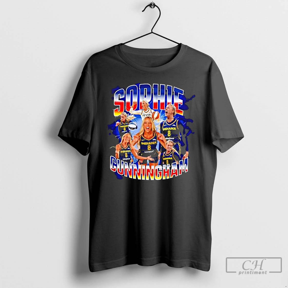 Classic Indiana Fever Sophie Cunningham Wnba Graphic T-Shirts, Hoodie, Sweatshirt | PureTeeCo.com