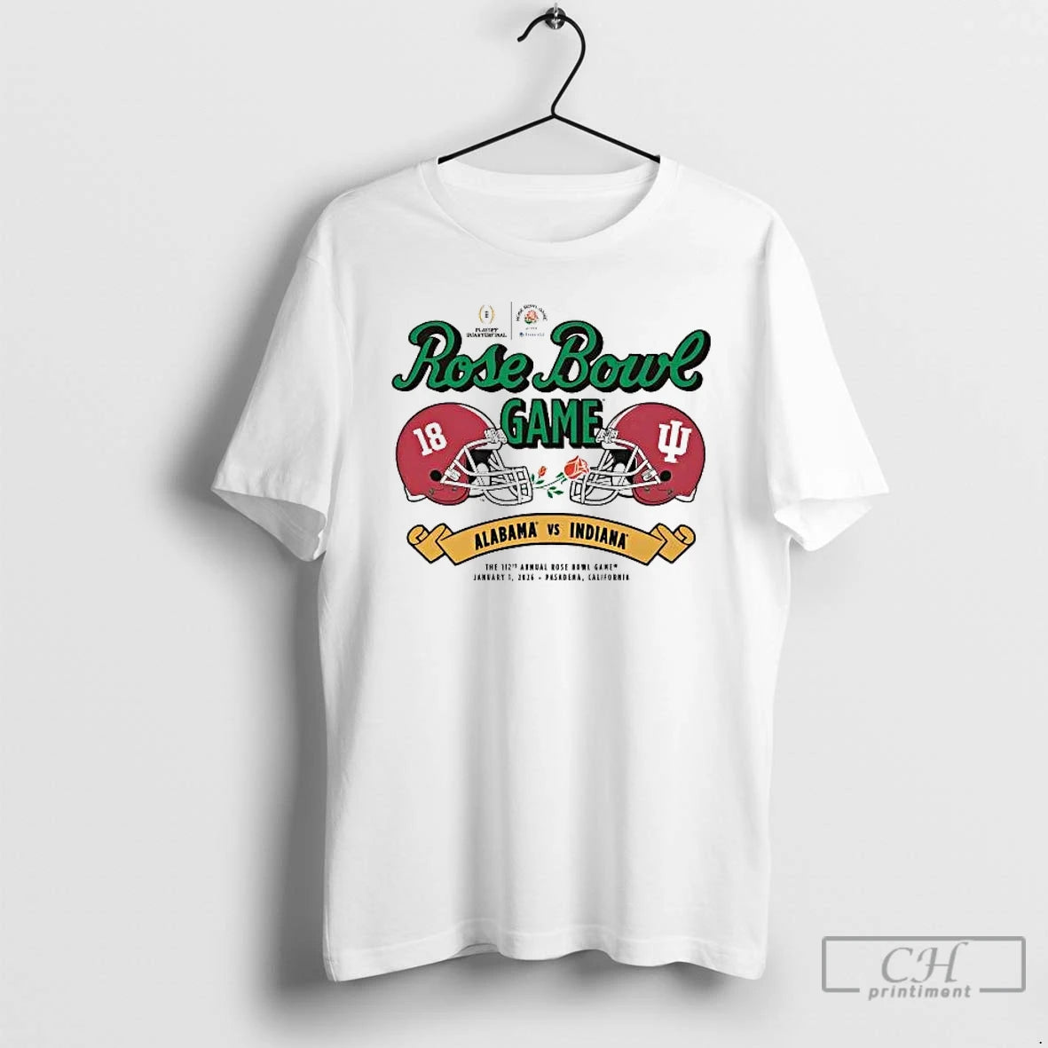 Classic Indiana Vs Alabama 2026 Rose Bowl Helmet T-Shirts, Hoodie, Sweatshirt | PureTeeCo.com