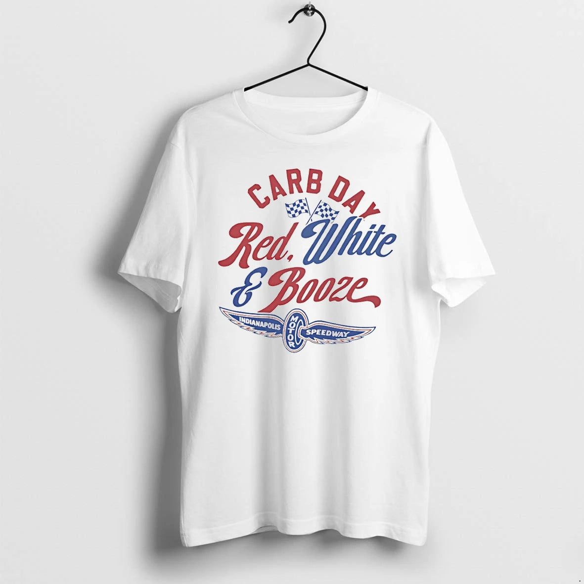 Classic Indianapolis Motor Speedway Red White And Booze Carb Day Shirts Sweater