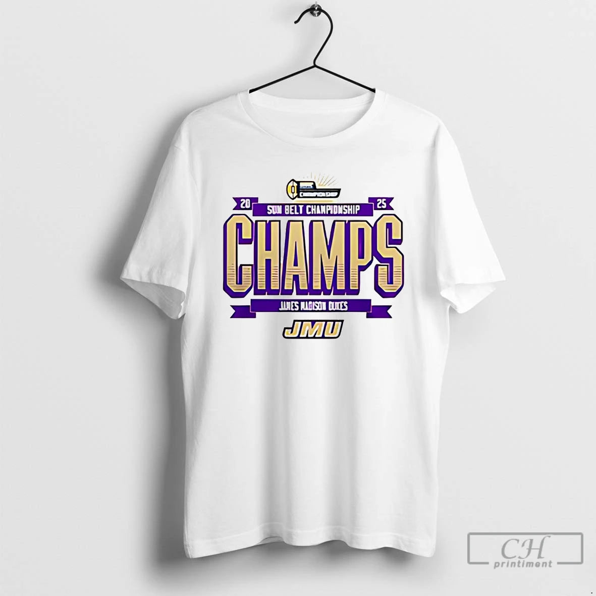 Classic Jmu Football 2025 Sun Belt Championship T-Shirts, Hoodie, Sweatshirt | PureTeeCo.com