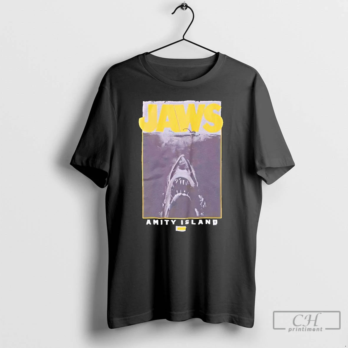 Classic Jaws Tonal Film Amity Island T-Shirts, Hoodie, Sweatshirt | PureTeeCo.com