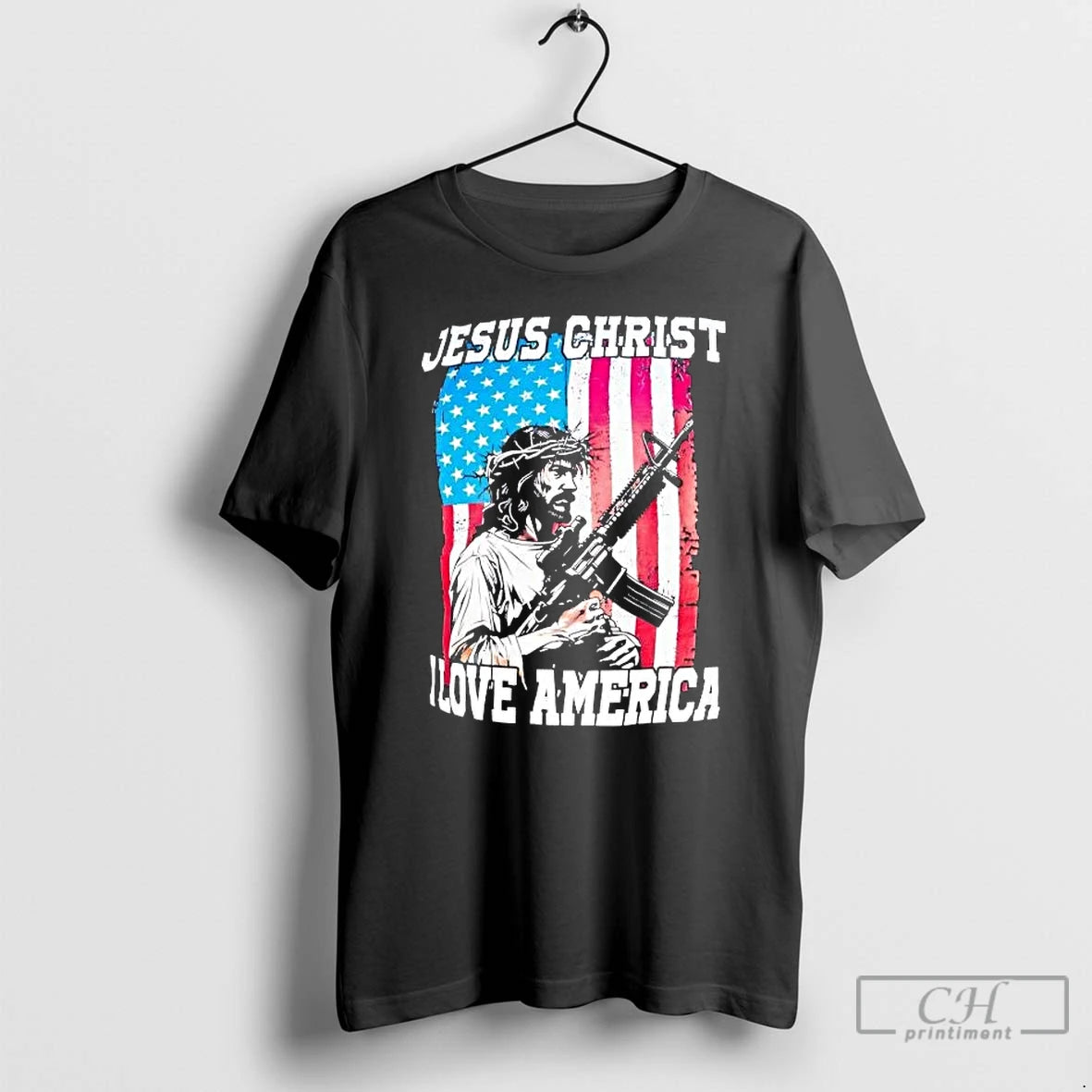 Classic Jesus Christ I Love America T-Shirts, Hoodie, Sweatshirt | PureTeeCo.com
