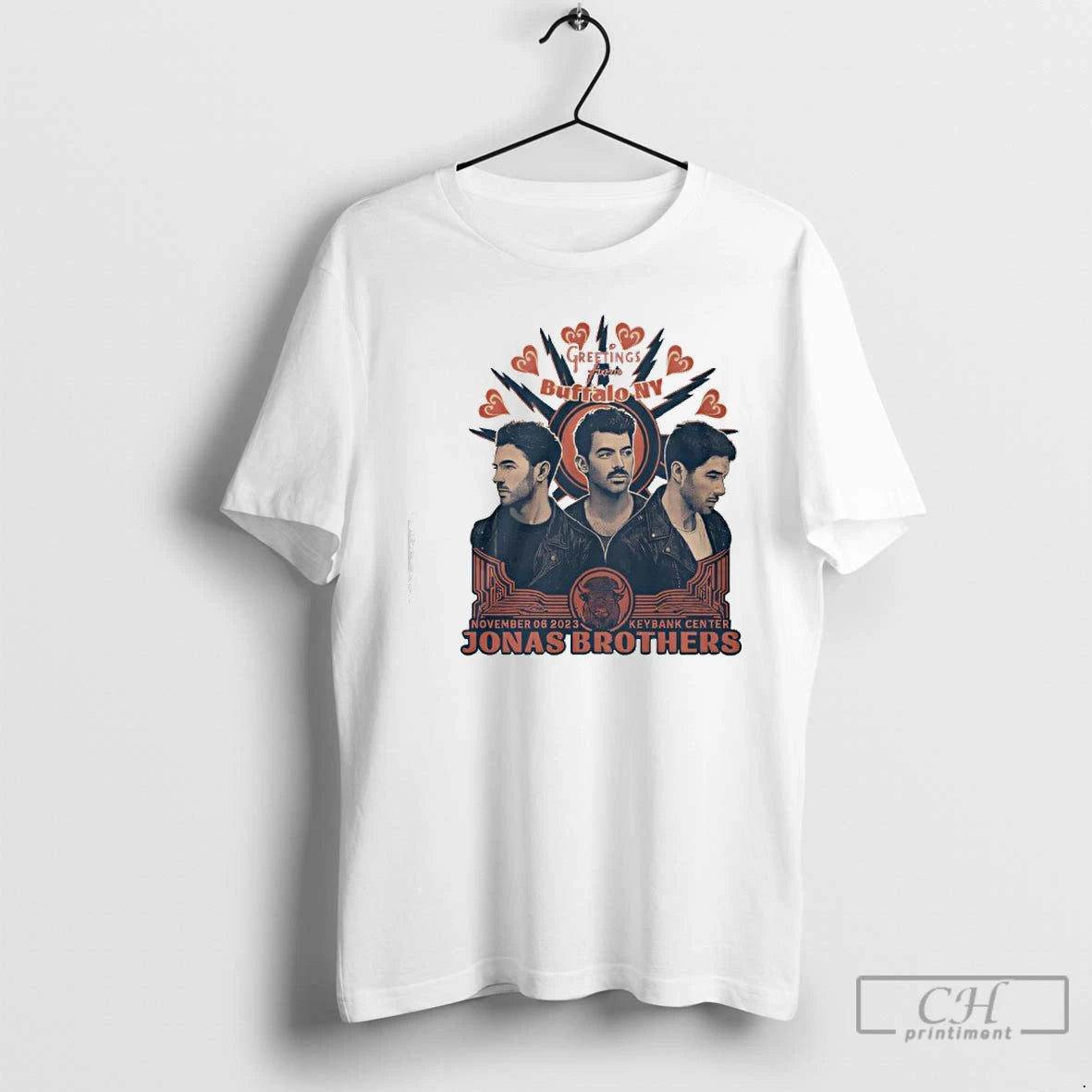 Classic Jonas Brothers Greetings From Your Hometown Buffalo Ny T-Shirts, Hoodie, Sweatshirt | PureTeeCo.com