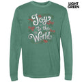 Classic Joy To The World Long Sleeve Comfort Colors T-Shirt Hoodie, Sweatshirt | PureTeeCo.com