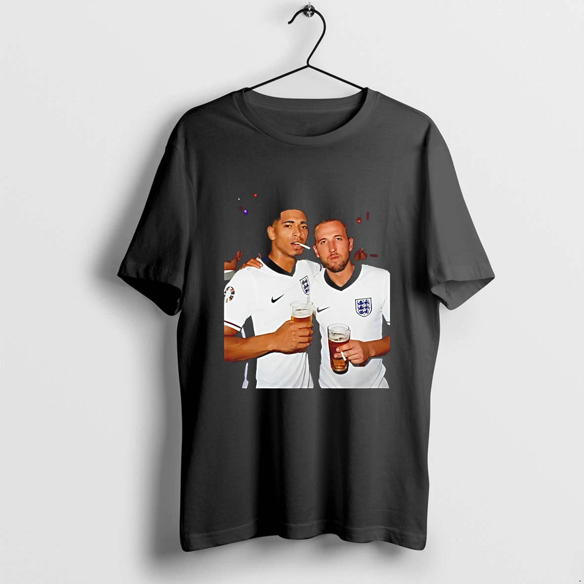 Classic Jude Bellingham And Harry Kane Smoking Drink Beers England World Cup Pub Shirts Sweater