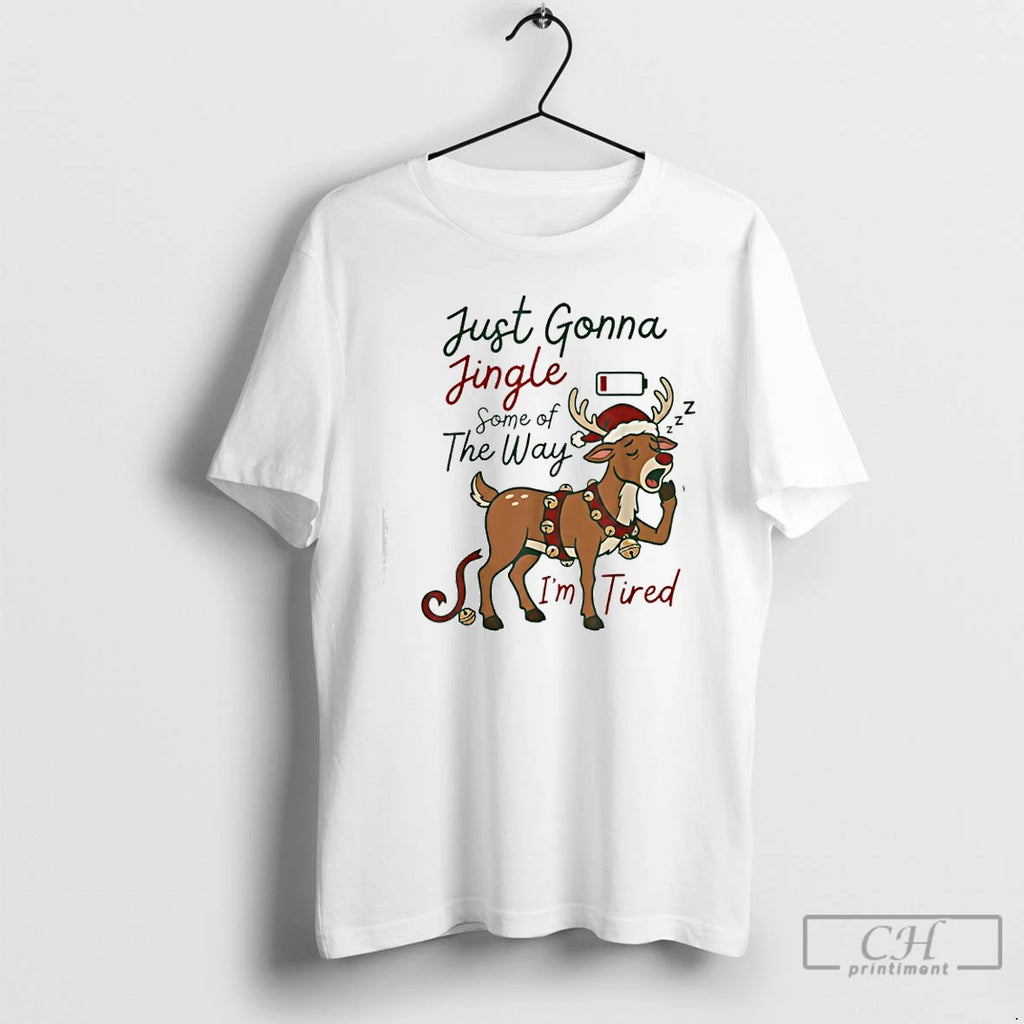 Classic Just Gonna Jingle Some Of The Way Im Tired Reindeer Christmas T Shirts Sweater Hoodie, Sweatshirt | PureTeeCo.com