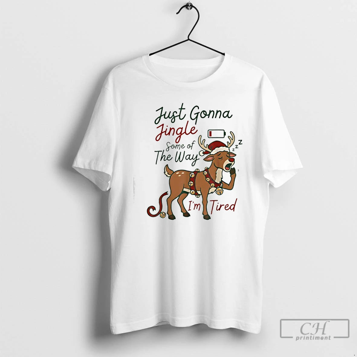 Classic Just Gonna Jingle Some Of The Way Im Tired Reindeer Christmas T Shirts Sweater Hoodie, Sweatshirt | PureTeeCo.com
