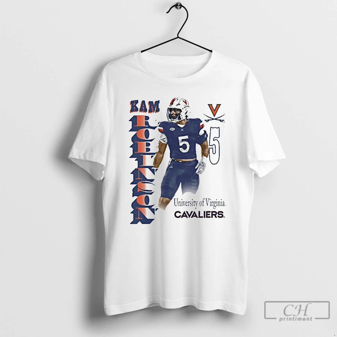 Classic Kam Robinson Portrait Virginia Cavaliers T-Shirts, Hoodie, Sweatshirt | PureTeeCo.com