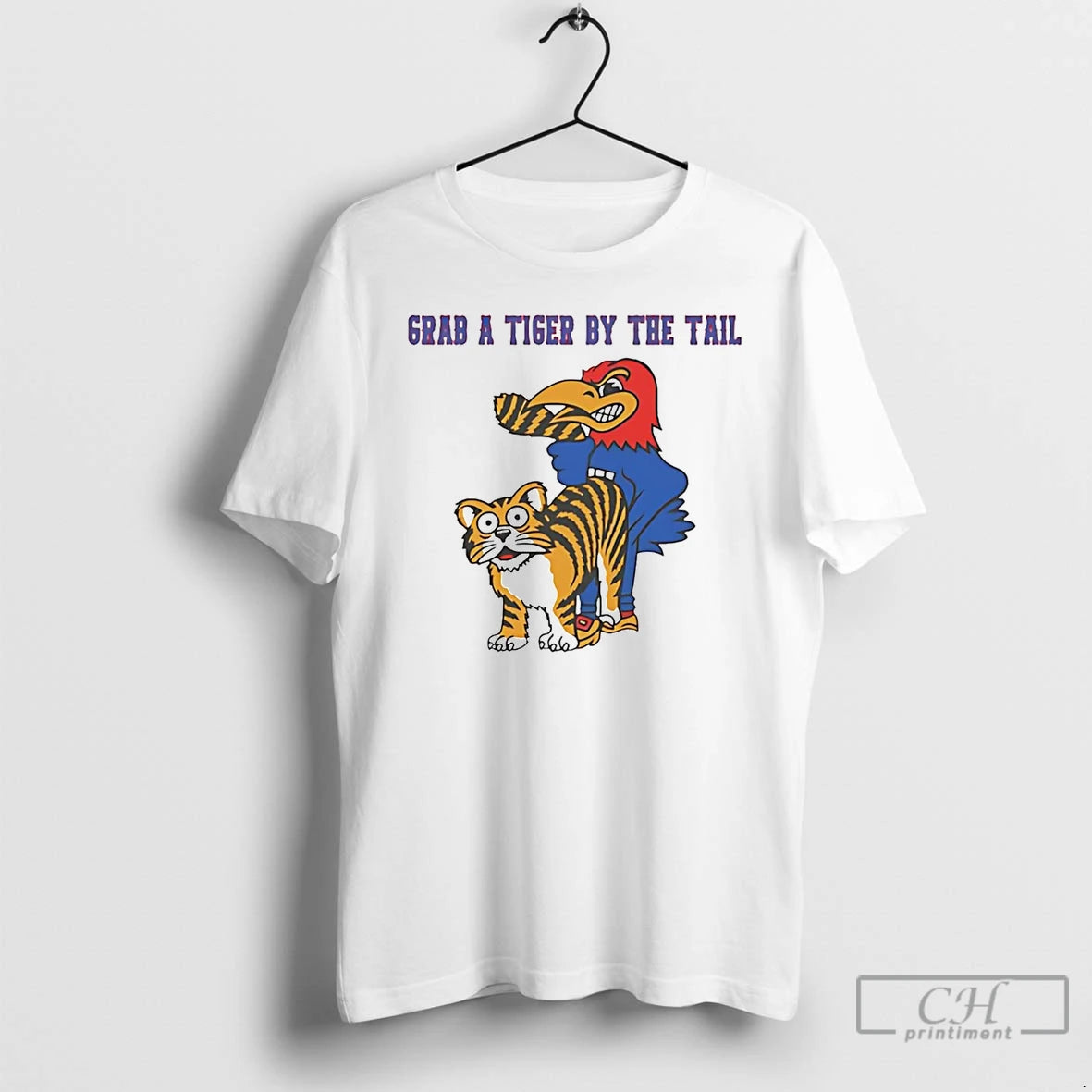 Classic Kansas Jayhawks Grab A Tiger By The Tail T-Shirts, Hoodie, Sweatshirt | PureTeeCo.com