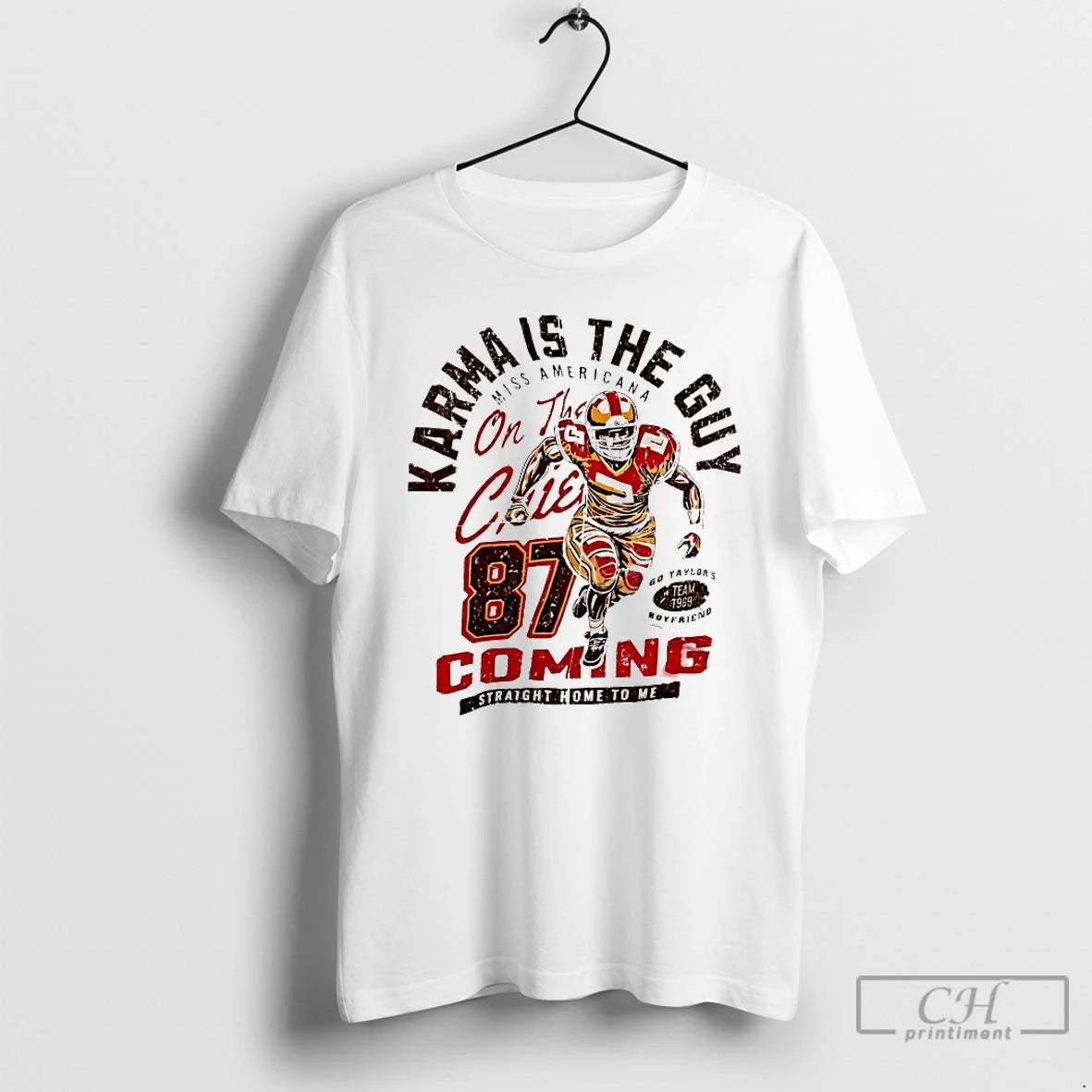 Classic Karma Is The Guy Miss Ameicana On The Chief 87 Coming Straight Home To T-Shirts, Hoodie, Sweatshirt | PureTeeCo.com
