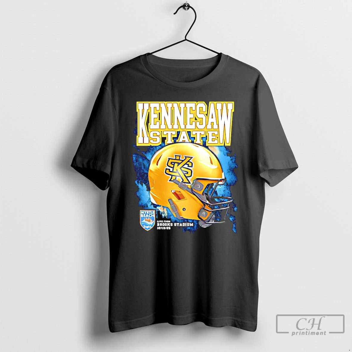 Classic Kennesaw State Owls Ksu Myrtle Beach Bowl 2025 Helmet T-Shirts, Hoodie, Sweatshirt | PureTeeCo.com