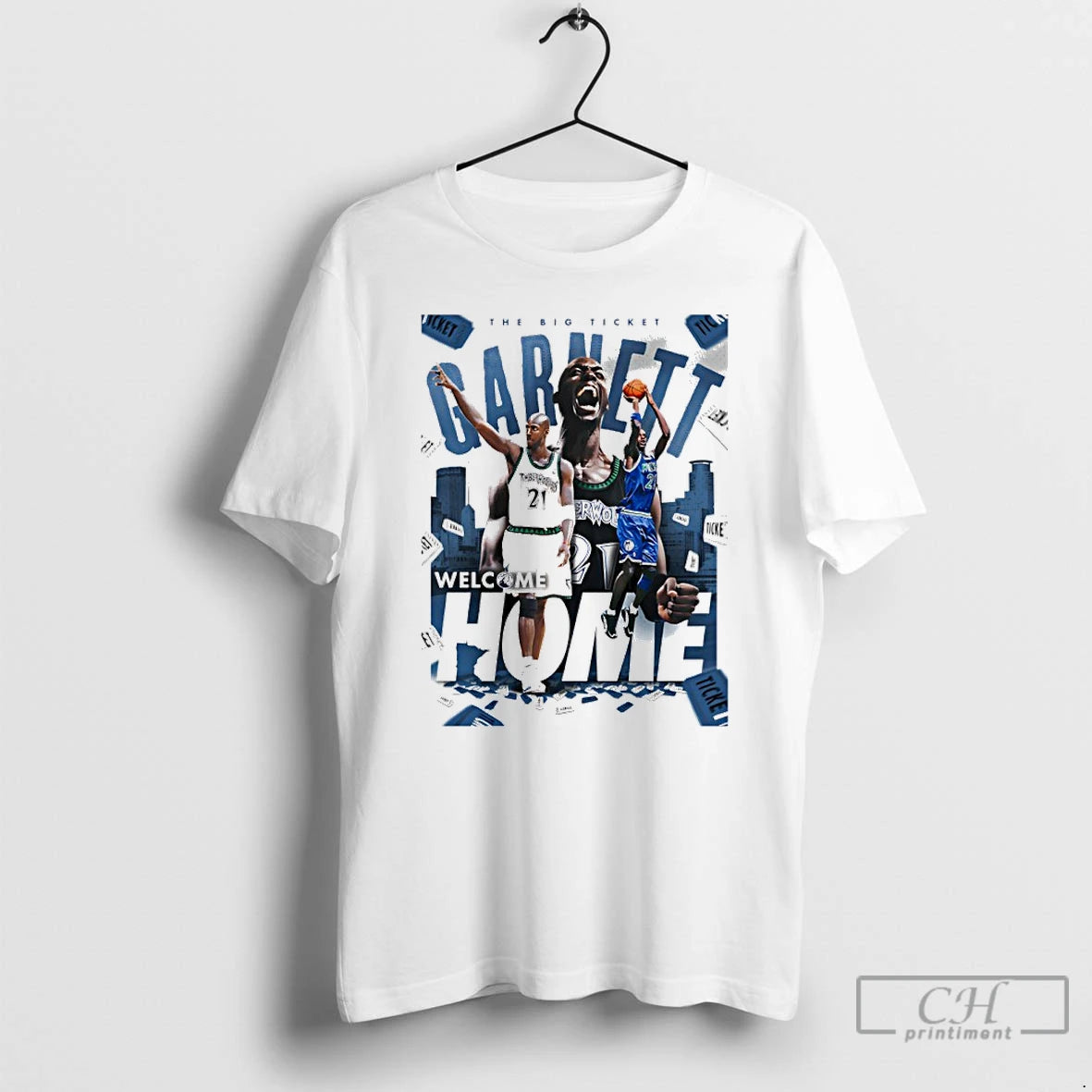Classic Kevin Garnett Minnesota Timberwolves The Big Ticket Welcome Home T-Shirts, Hoodie, Sweatshirt | PureTeeCo.com