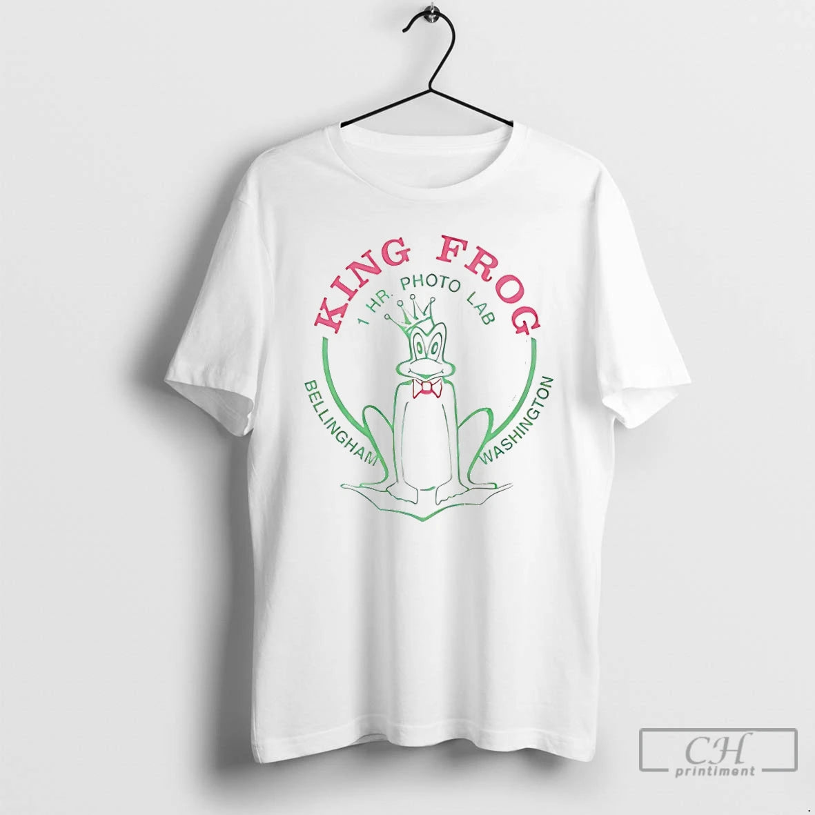 Classic King Frog 1 Hr Photo Lab Bellingham Washington T-Shirts, Hoodie, Sweatshirt | PureTeeCo.com