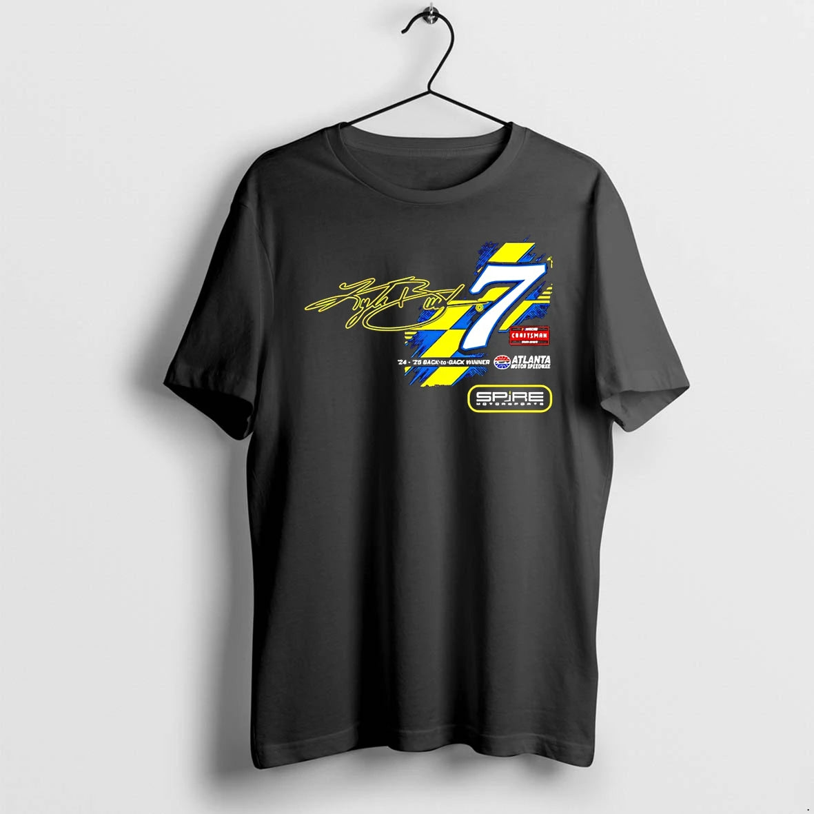 Classic Kyle Busch 7 Spire Motorsports Back To Back Winner Signature Shirts Sweater