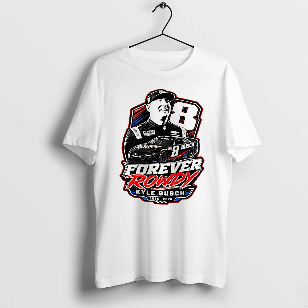 Classic Kyle Busch Tribute Racing Memorial Forever Rowdy Shirts Sweater
