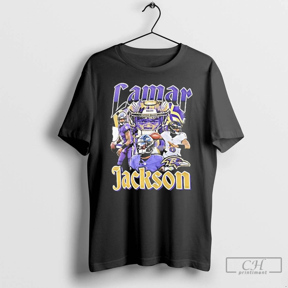 Classic Lamar Jackson Baltimore Ravens Notorious T-Shirts, Hoodie, Sweatshirt | PureTeeCo.com