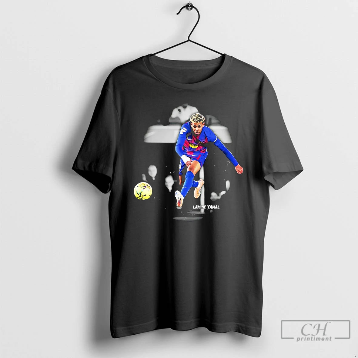 Classic Lamine Yamal Left Foot Score Goals T-Shirts, Hoodie, Sweatshirt | PureTeeCo.com
