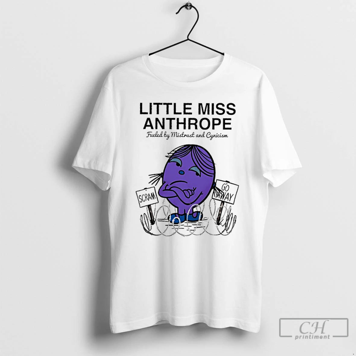 Classic Little Miss Anthrope Fueled Mistrust And Cynicism T-Shirts, Hoodie, Sweatshirt | PureTeeCo.com