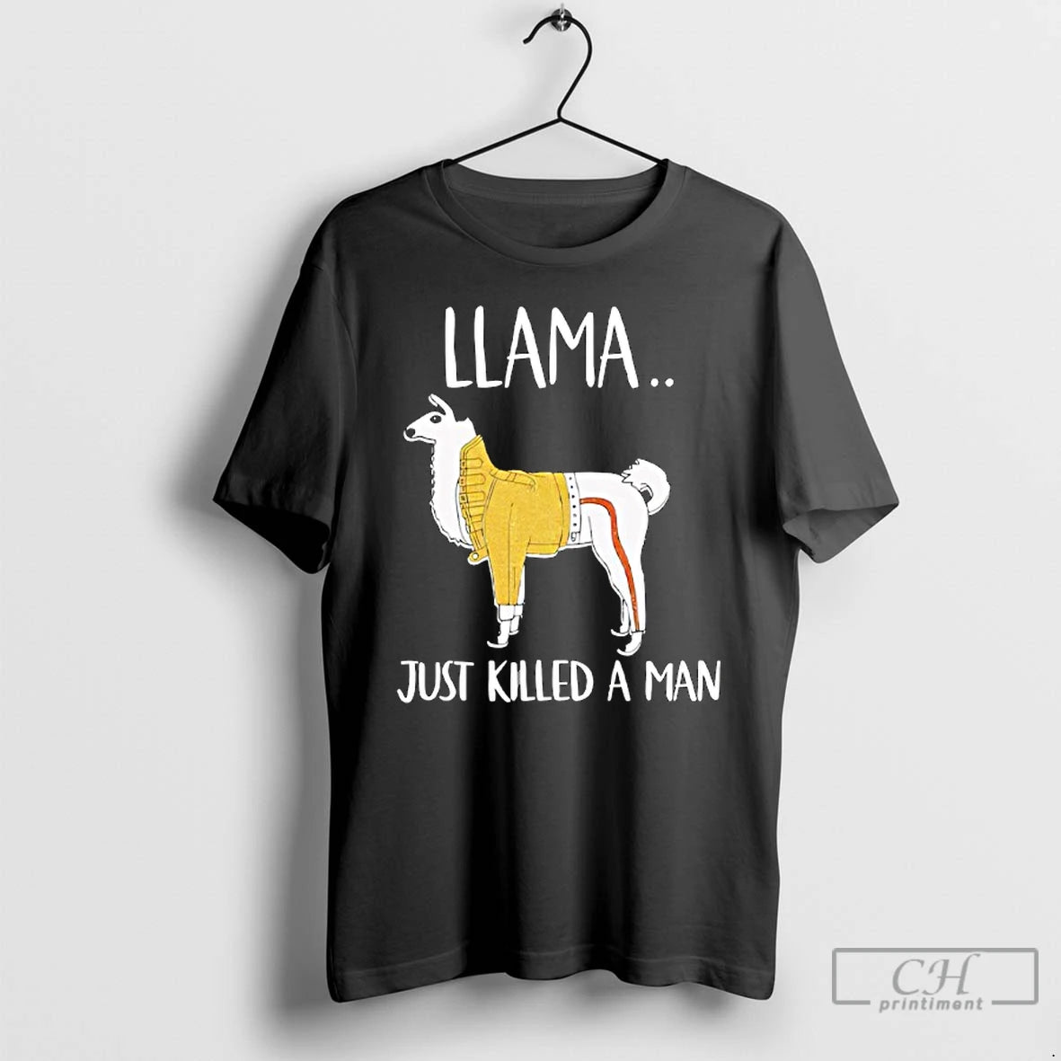 Classic Llama Just Killed A Man Funny T-Shirts, Hoodie, Sweatshirt | PureTeeCo.com