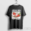 Classic Locals Only Long Island Christmas Red Truck T-Shirts, Hoodie, Sweatshirt | PureTeeCo.com