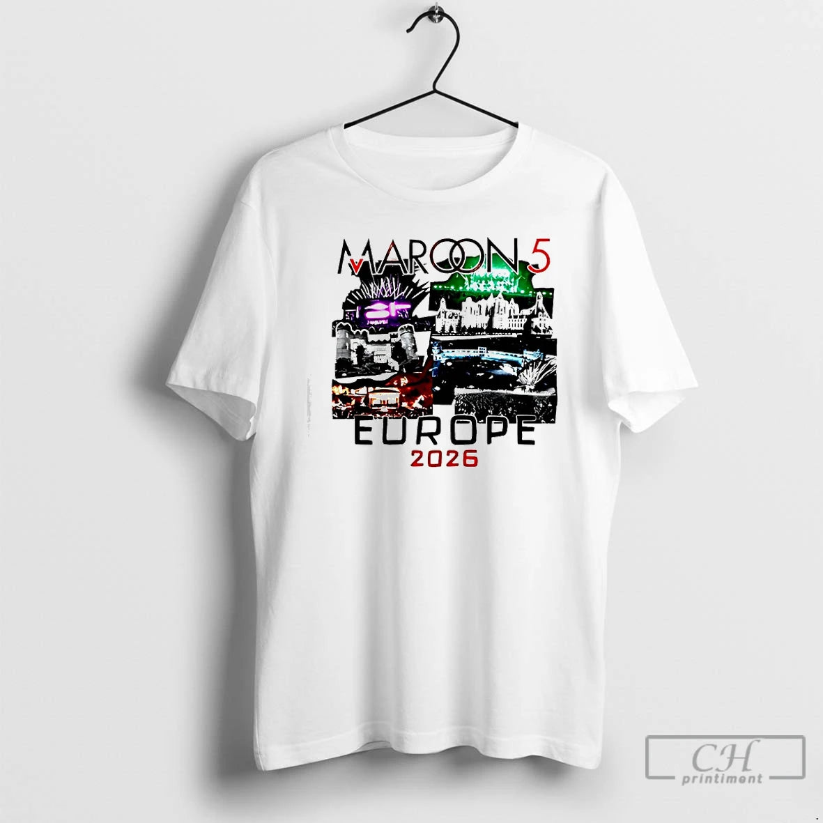 Classic Maroon 5 Europe Tour 2026 T-Shirts, Hoodie, Sweatshirt | PureTeeCo.com