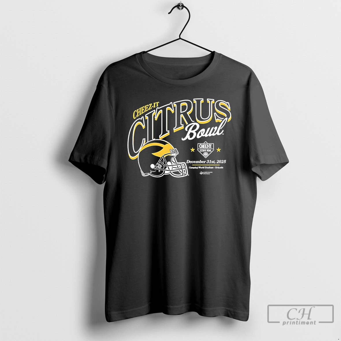 Classic Michigan Wolverines 2025 Cheez It Citrus Bowl Helmet T-Shirts, Hoodie, Sweatshirt | PureTeeCo.com